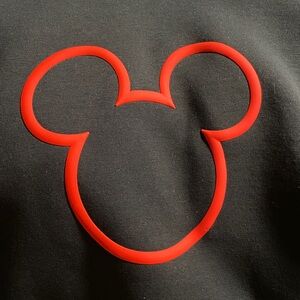 ❤️ Disney x Lululemon Fleece Oversized Hoodie Black Red Size Small NWT